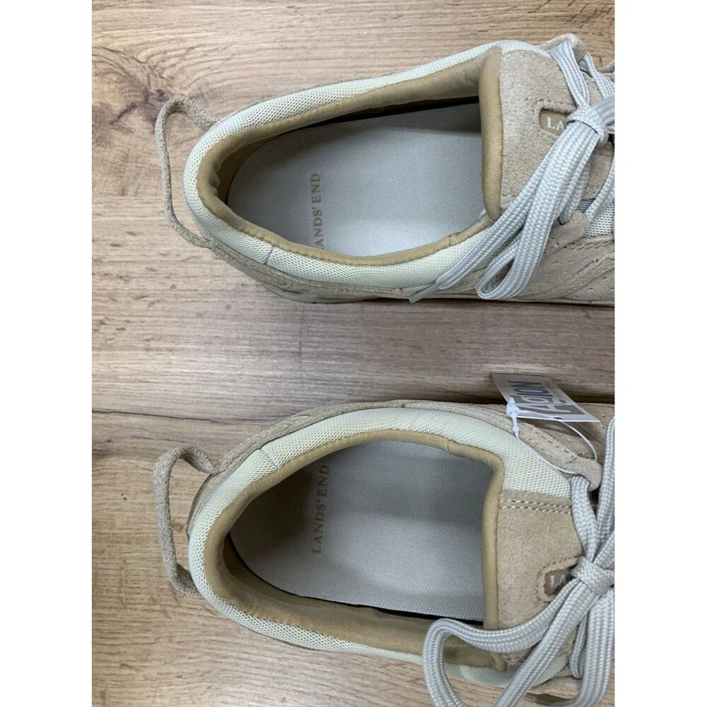 Lands' End Women's Shoes Suede Comfortable Walking Camel Brown 2108979 Size 13 D - Picture 15 of 16